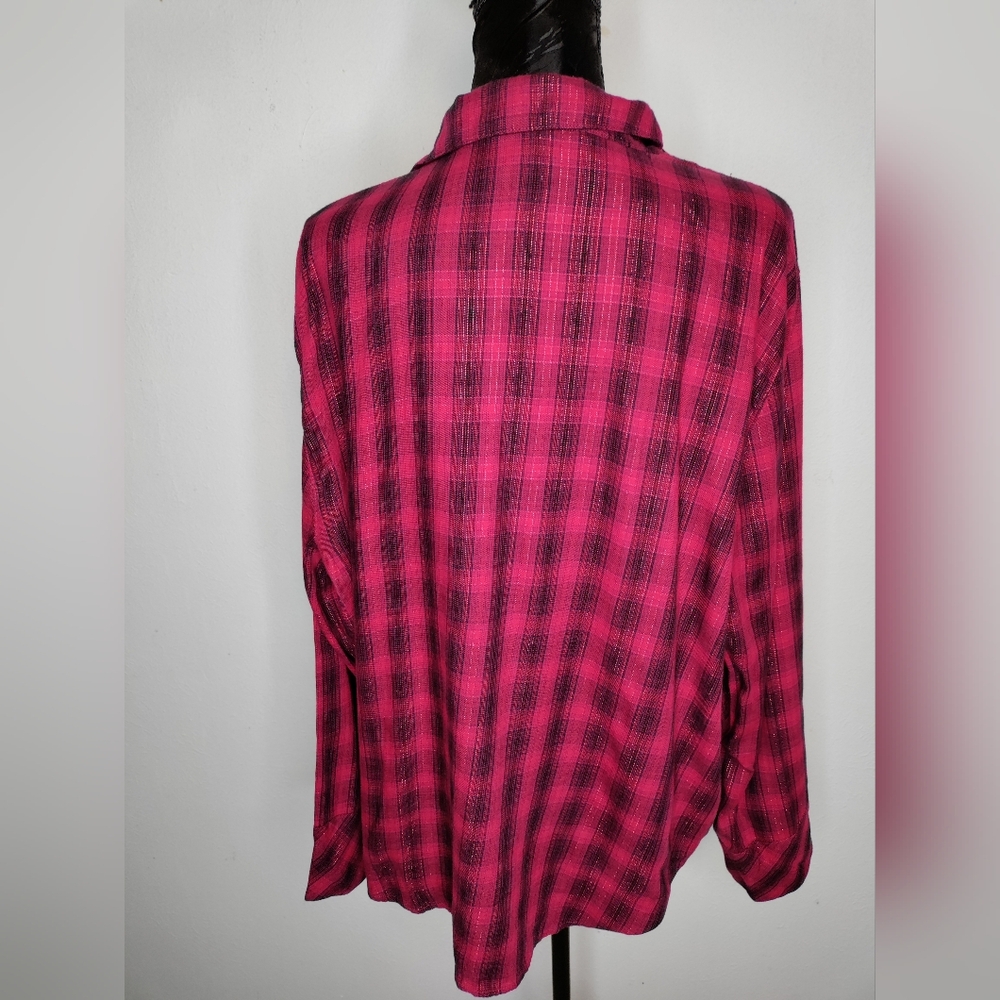 Victoria's Secret Fuchsia Plaid Pajama Set - Picture 4 of 14